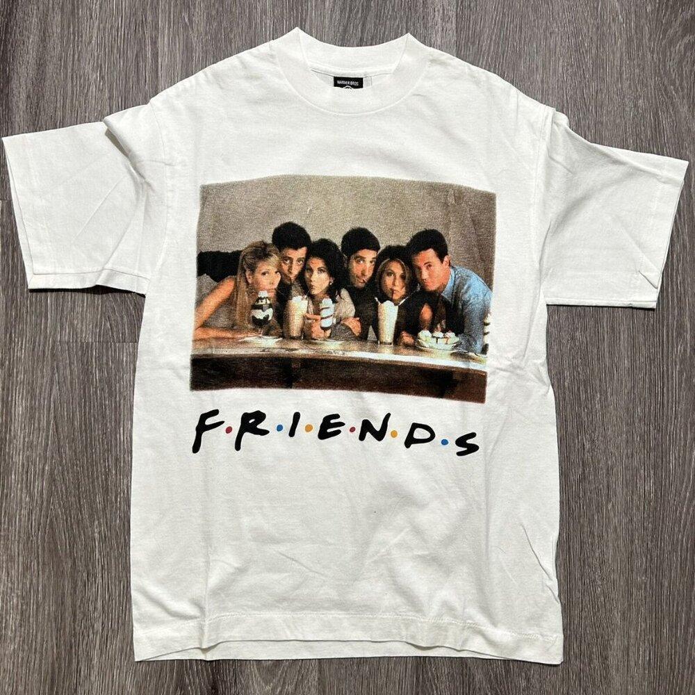 Friends Tv Show Warnerbros 1995 T Shirt Retro Tee White